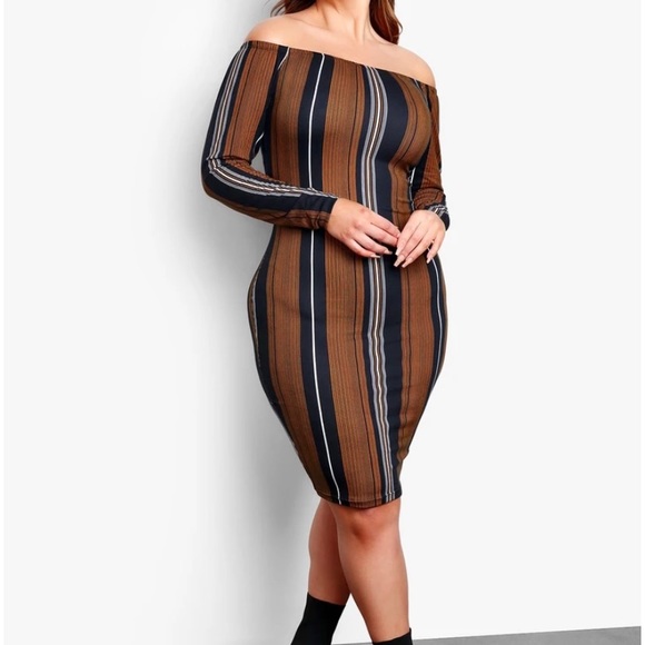 Rebdolls size 1x off the shoulder dress NWT - Picture 2 of 3